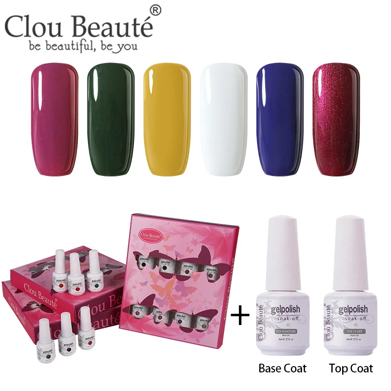 ZH38 Clou Beaute 8 шт./компл. Гель-лак для ногтей гибрид Лаки грунтовка лаки для ногтей Маникюр 8 мл Гель-лак для ногтей УФ лак - Цвет: ZH38