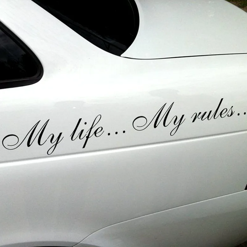Три трещотки TZ 640 8 5*60 см 1 2 штуки My life... rules... Автомобильные наклейки и