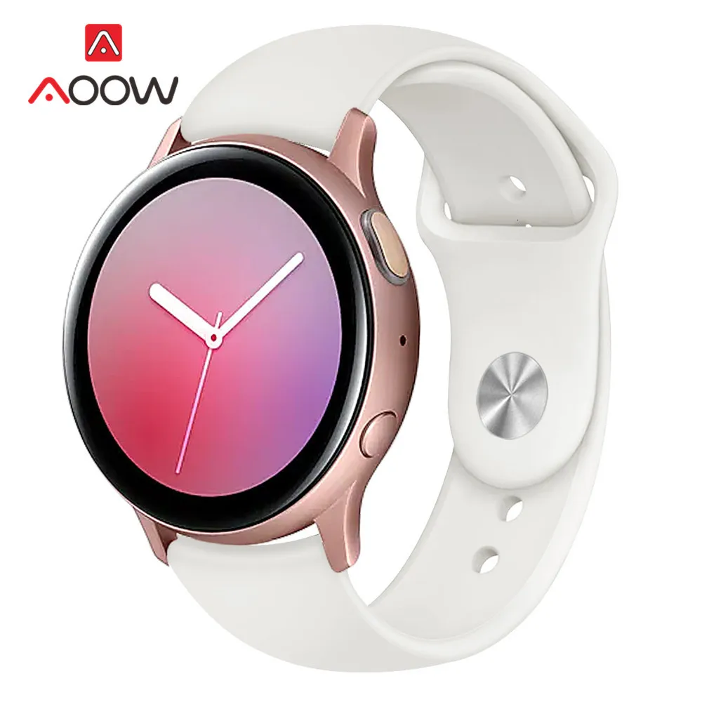 20 мм 22 мм силиконовый ремешок для samsung Galaxy Watch Active 2 40 мм 44 мм 42 мм gear S2 S3 Active2 Amazfit huawei браслет Band Correa