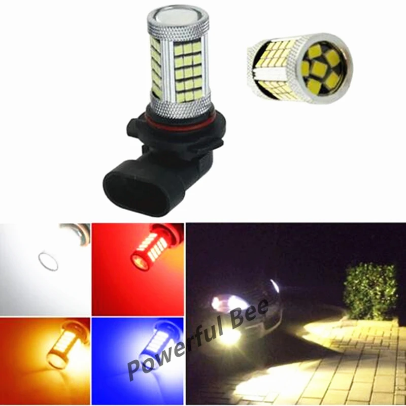 2 x HB4/9006 HB3/9005 66SMD Автомобильный светодиодный противотуманный фонарь белого и
