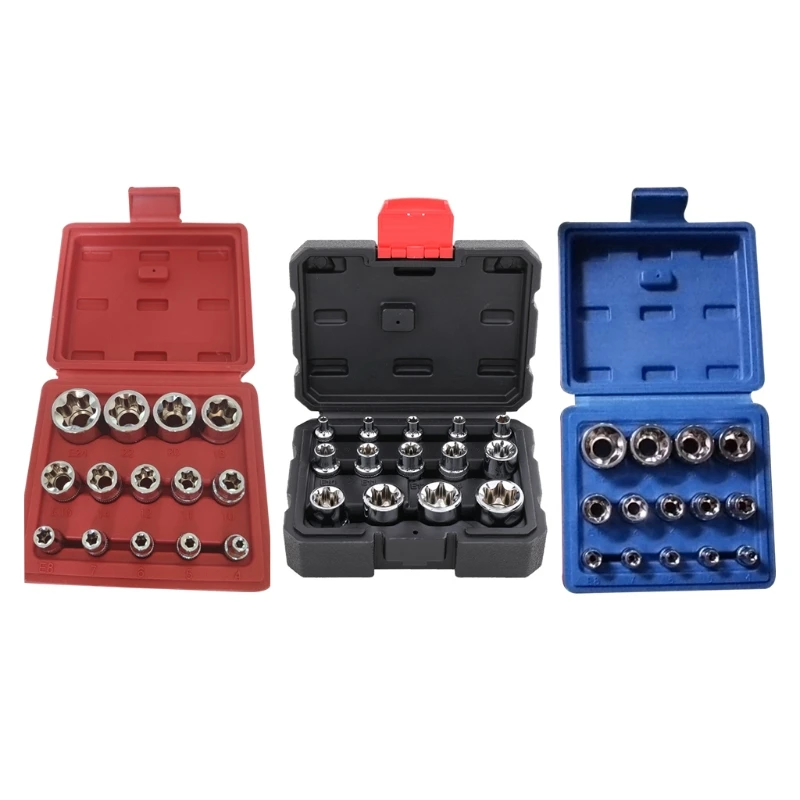 

14 шт. набор гнездовых головок E-type Torx Star 14 в 1 E4- E24 Torx