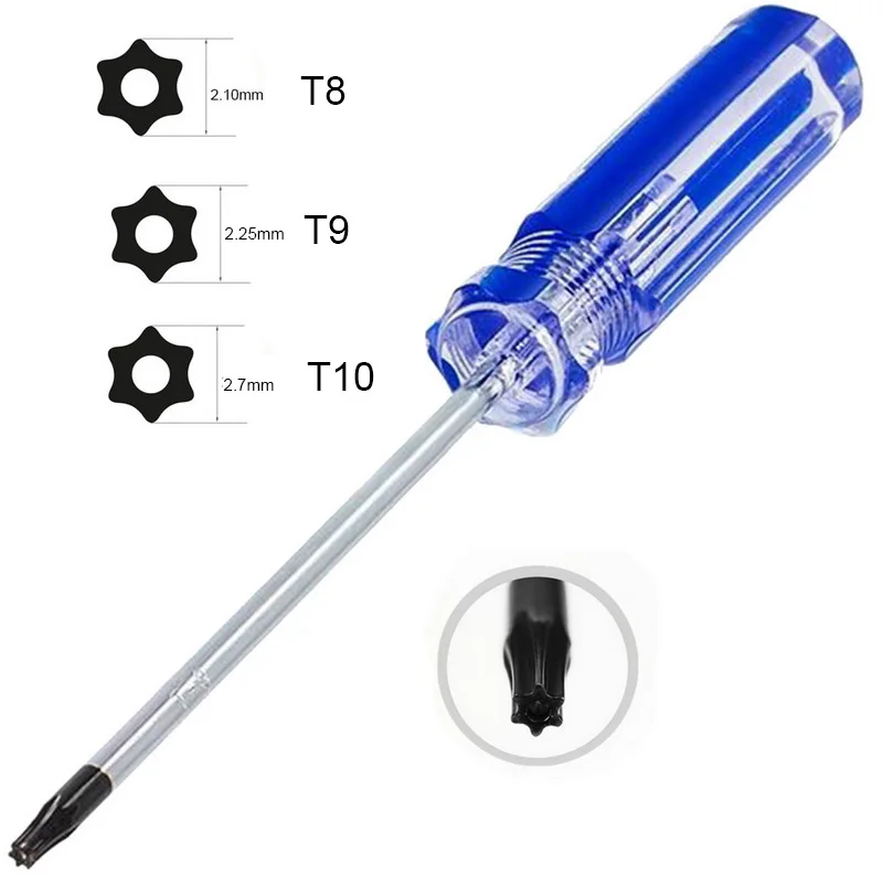 T8/T9/T10 Security Screwdriver Tamper Proof Driver For XBOX 360 Wireless Controller 45# Steel | Инструменты