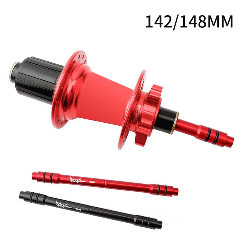 

Bicycle 12mm To 9mm Wheel Hub Conversion Shaft 142/148mm Aluminum Alloy Quick Release Adapter