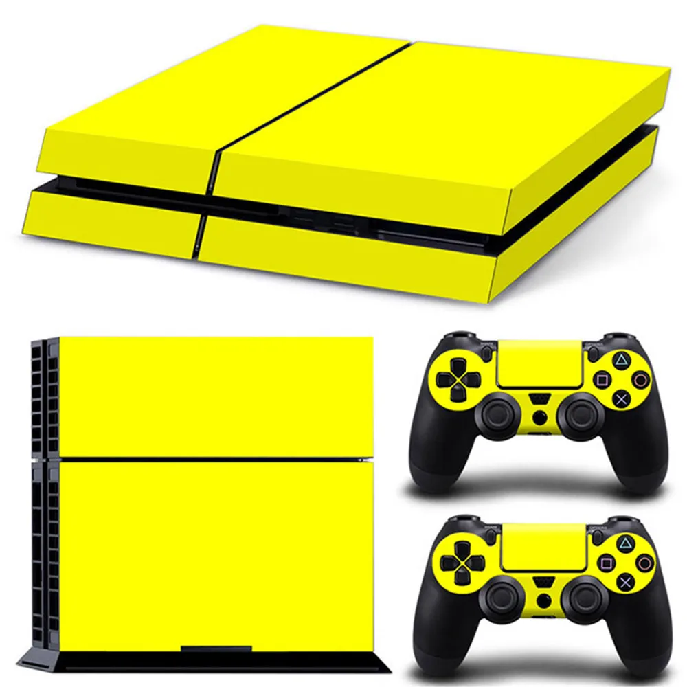 Наклейка на кожу для консоли Ps4 Play station 4 + 2 контроллера набор скинов | Электроника