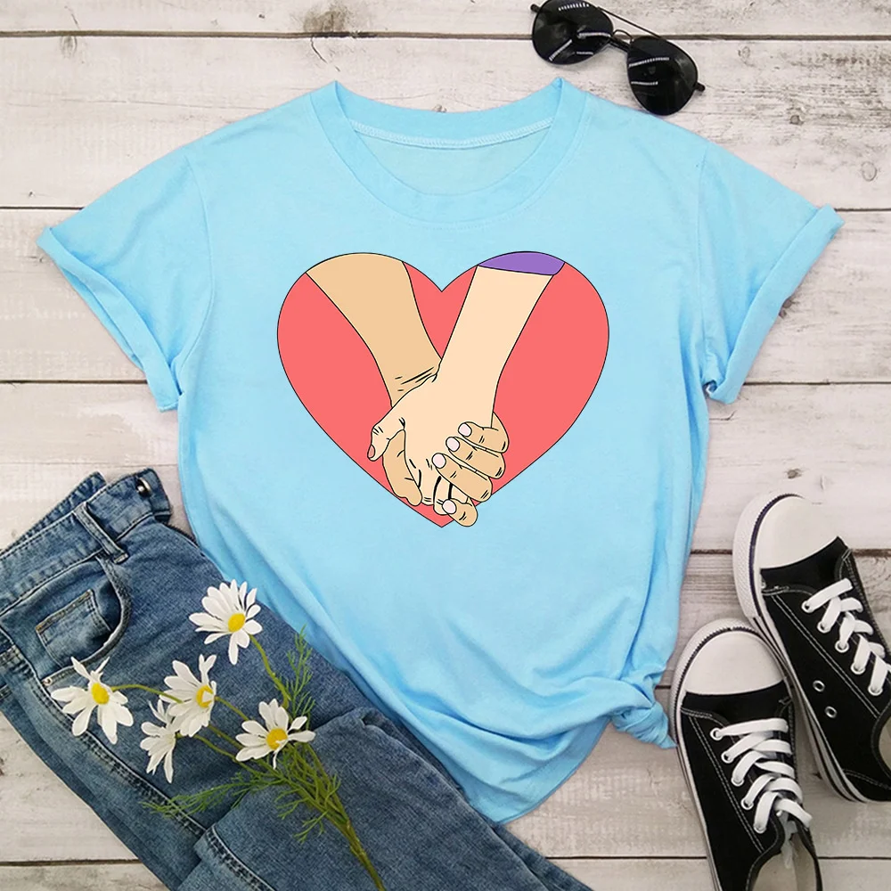 

Love Women Summer Print Lady T-shirts Top T Shirt Ladies Womens Graphic Female Tee T-Shirt TX20002