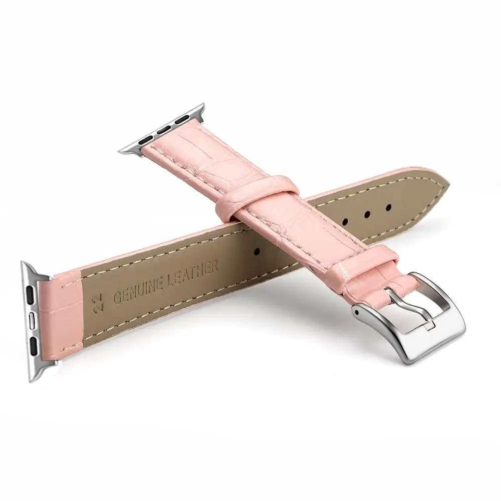 Apple Watch Band Luxury Leather iWatch Watchband for  Series 5/3 Sport Bracelet 42mm 38mm Strap For iwatch 6 4 SE Band