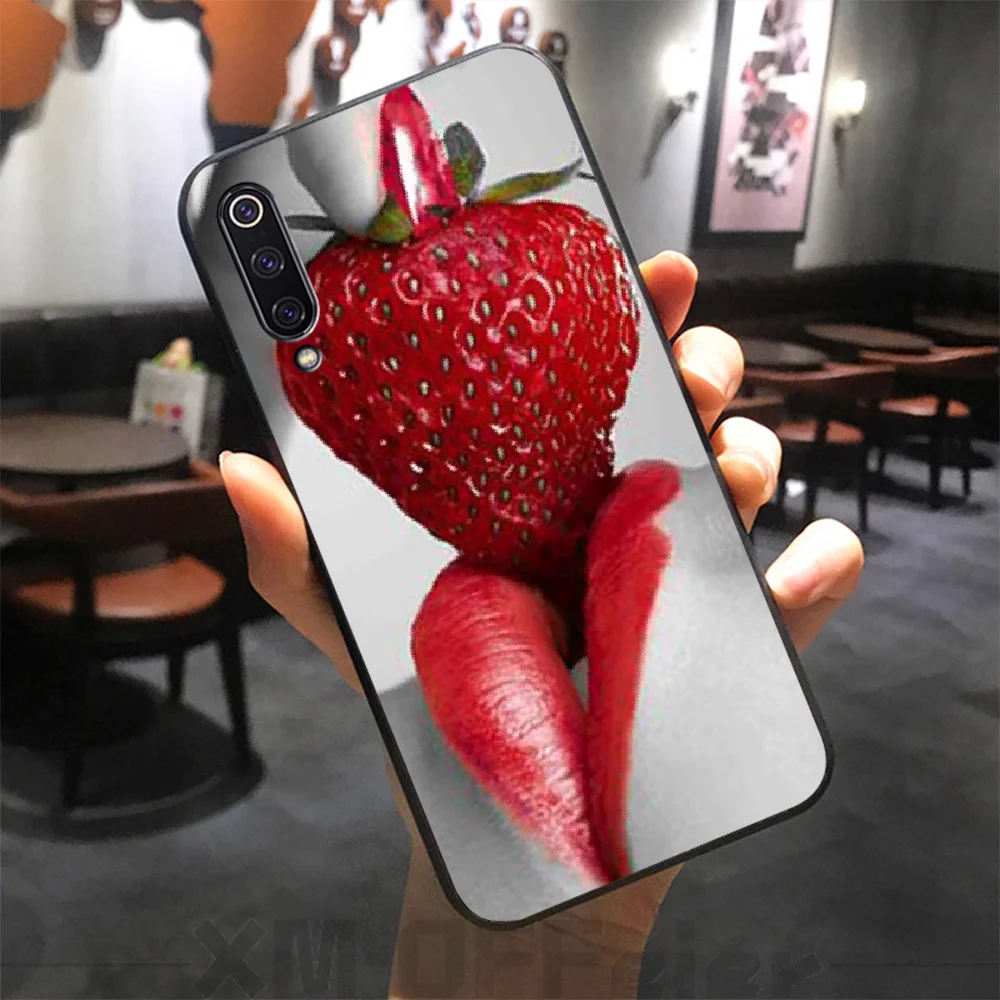 BaweiTE сексуальный красный губы реалистичный стиль черный ТПУ мягкий резиновый