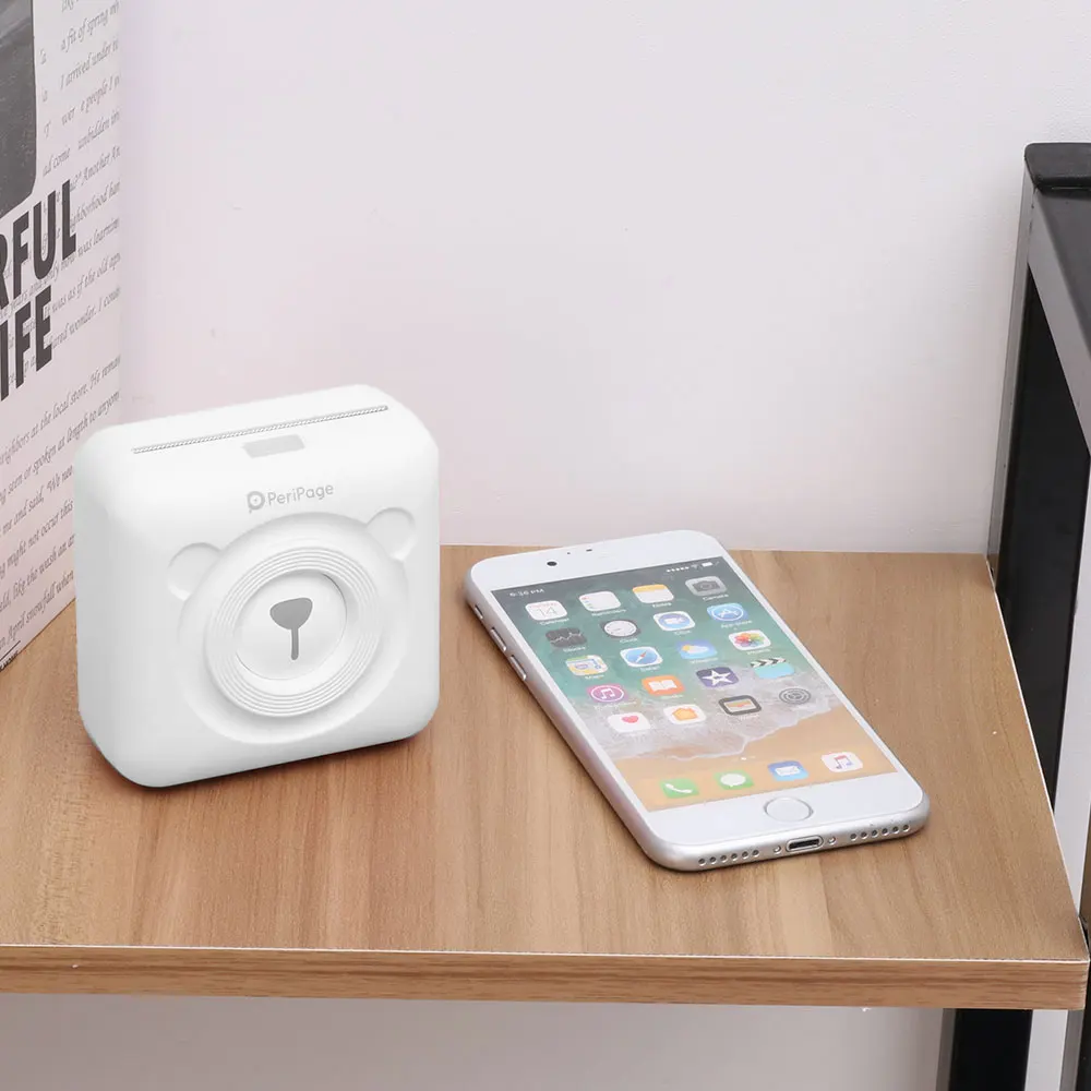 

Cute Appearance Bluetooth & USB Connection Pocket Portable Handheld Label Printer For IOS For Android For Windows Rechargeable