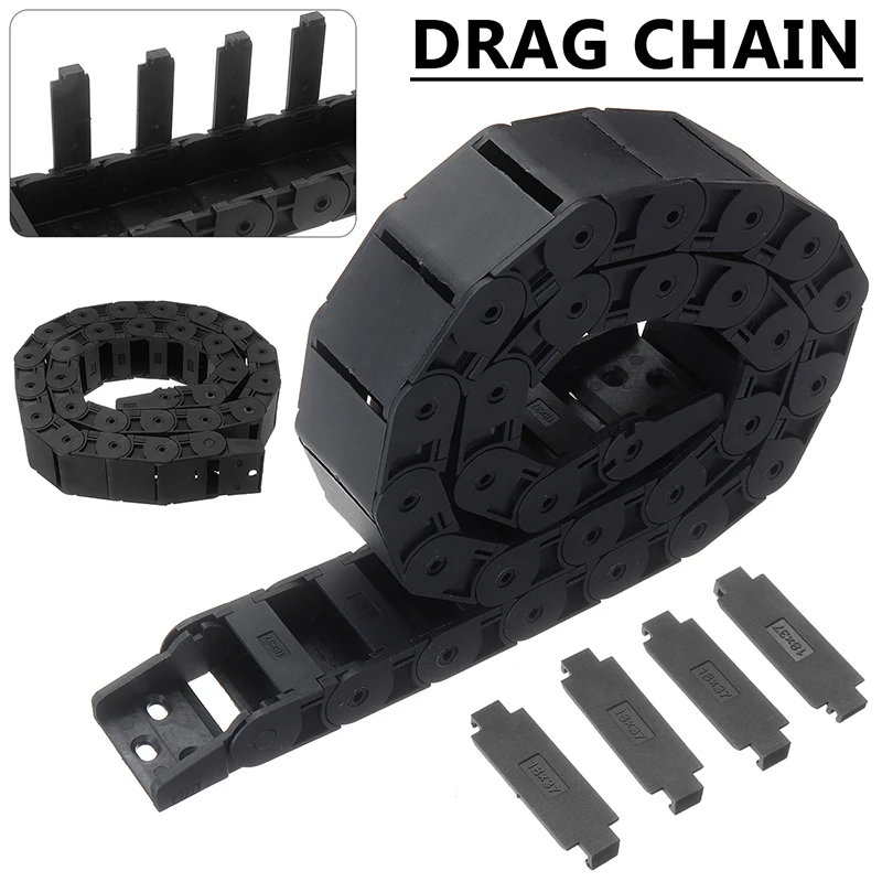 Полузакрытая кабельная цепь Mayitr R38 1 м 1000 мм 40 дюймов черный длинный нейлоновый