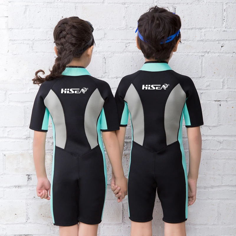 Детский купальник HISEA для мужчин и женщин Цельный Солнцезащитный костюм с