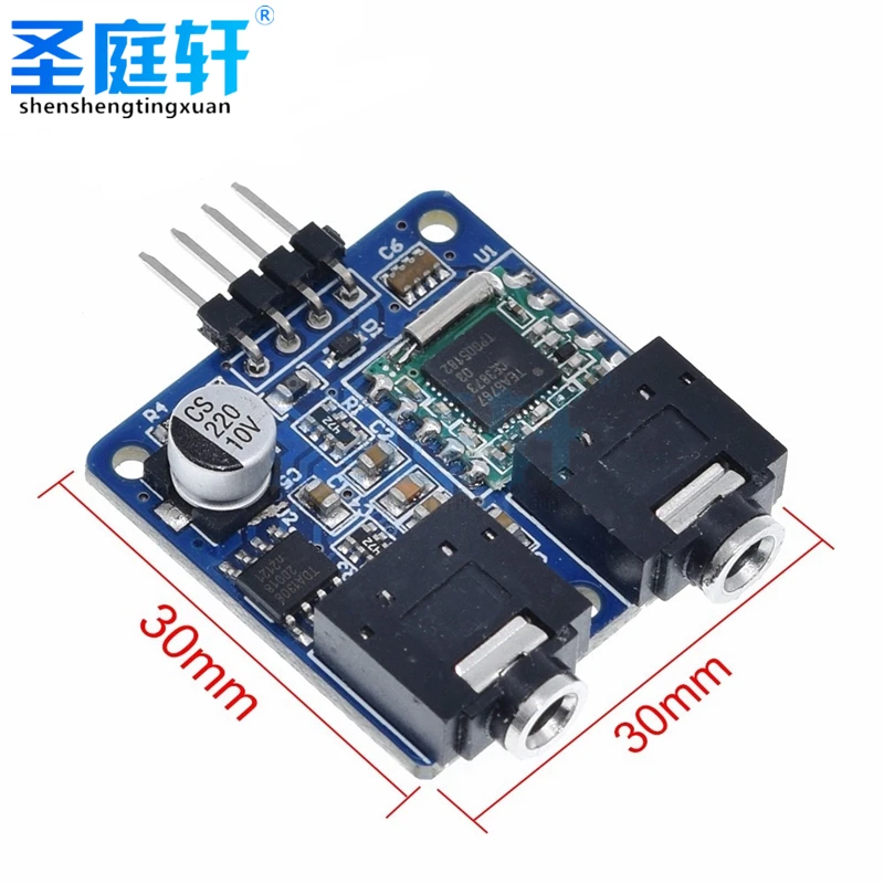 FM-радиомодуль TEA5767 5 В для Arduino радио 76-108 МГц I2C связь с бесплатной кабельной