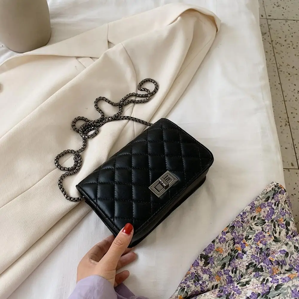 Мини сумки через плечо из искусственной кожи в клетку для женщин 2020 модная сумка