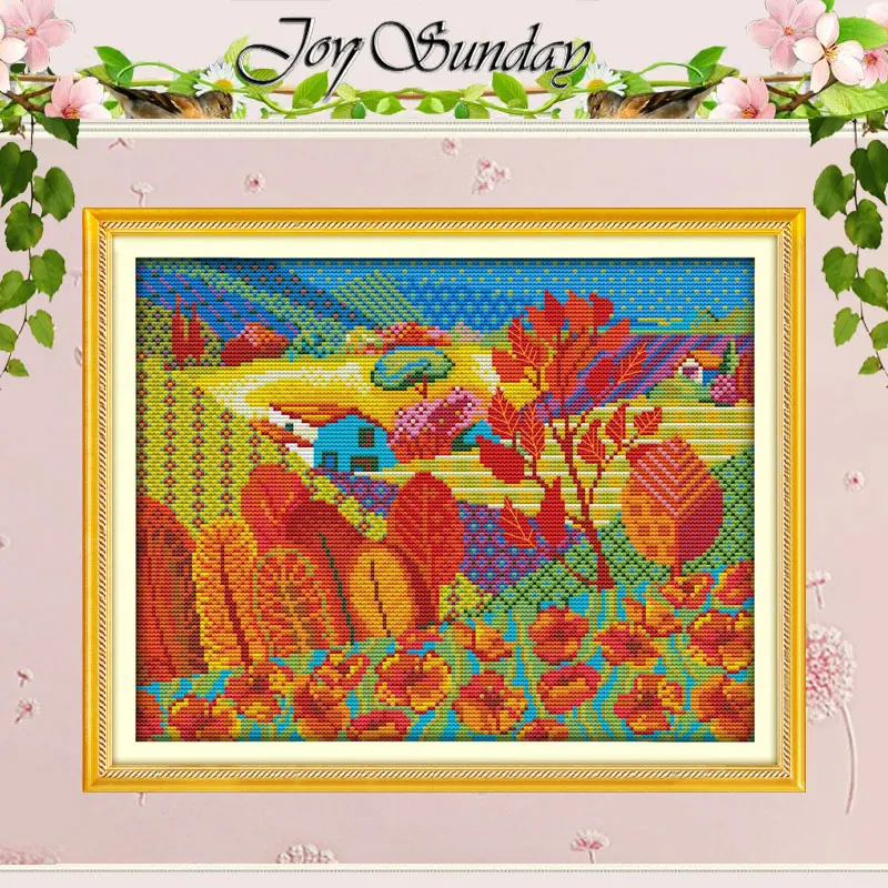 Урожай осень Счетный крест 11CT принт 14CT набор крестиков декорации вышивка