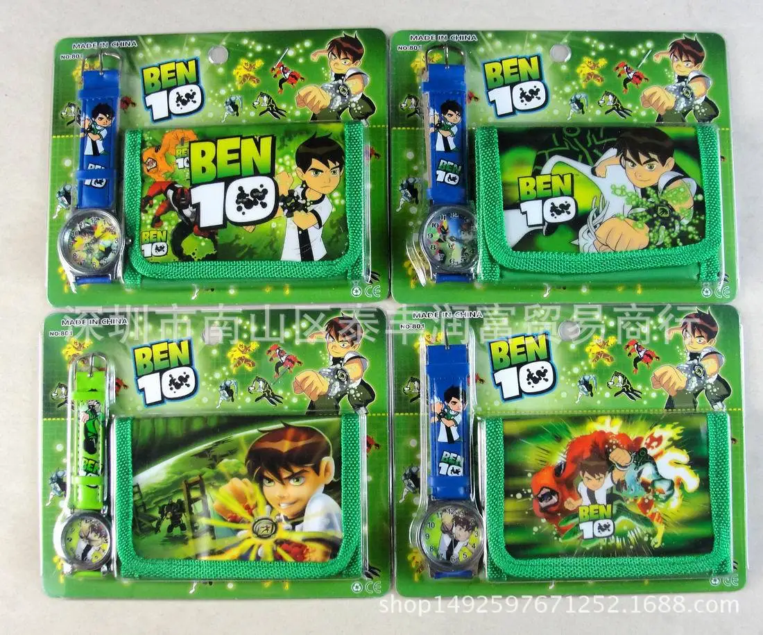 Оригинальные Мультяшные канцелярские товары Ben 10 Omnitrix для детей набор часов с