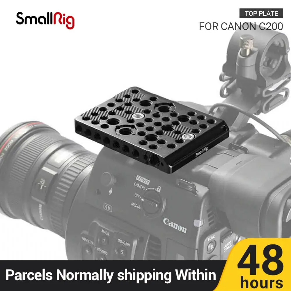 SmallRig DSLR камера пластина верхняя для камеры Canon C200 функция с 1/4 3/8 резьбовыми