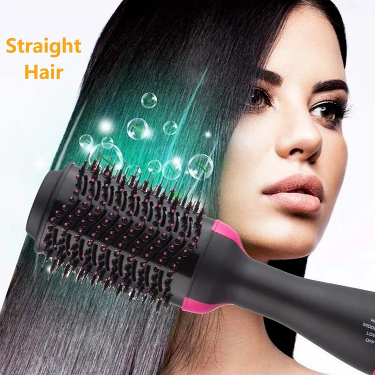 

New One-stop Multifunctional Hot Air Comb Curling Iron Hair Straightener Hot Air Comb Anion Styling Comb Styling Tool Flat Iron