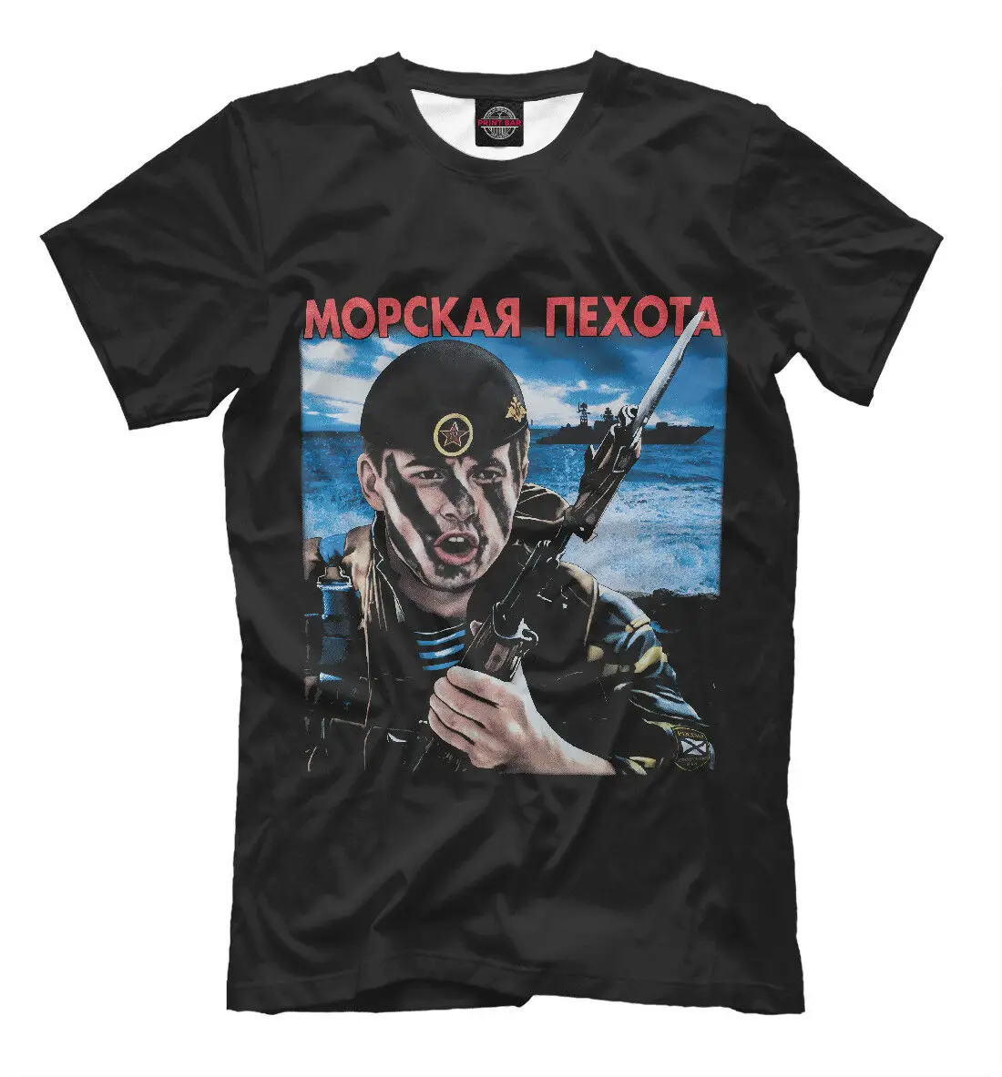 

Men t-shirt Russia Army Navy Marines black color Short Casual Cotton O-Neck t shirt
