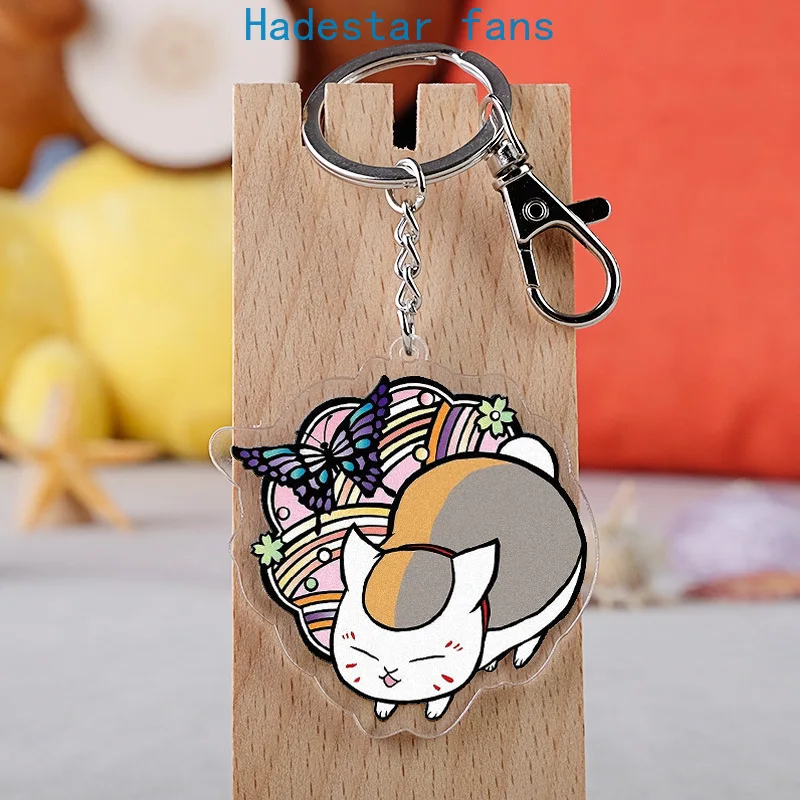 10 pcs/lot Anime Natsume Yuujinchou Acrylic Keychain Toy Figure Madara Bag Pendant Double sided keyring Gifts | Игрушки и хобби