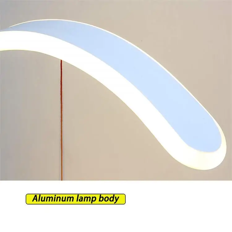Прямая поставка, Светодиодный настольный светильник с-образной формы, Heng Balance Lamp, светодиодный, средний, воздушный, магнитный переключатель, лампа, USB, умное украшение жизни для спальни