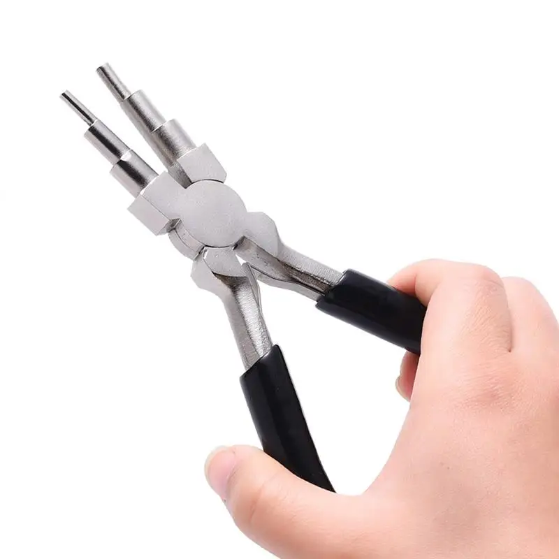 

6 in 1 Bail Making Pliers with Non-Slip Comfort Grip Handle Wire Looping Forming Pliers Jewelry Making Tool