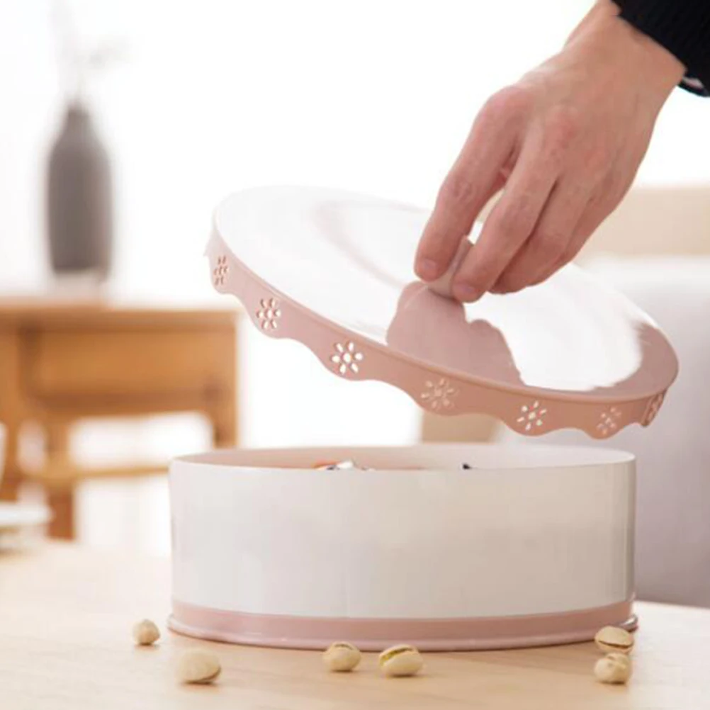 1 шт. круглый полый разделенный тарелка сухофрукты еда Закуски Лоток пластиковые