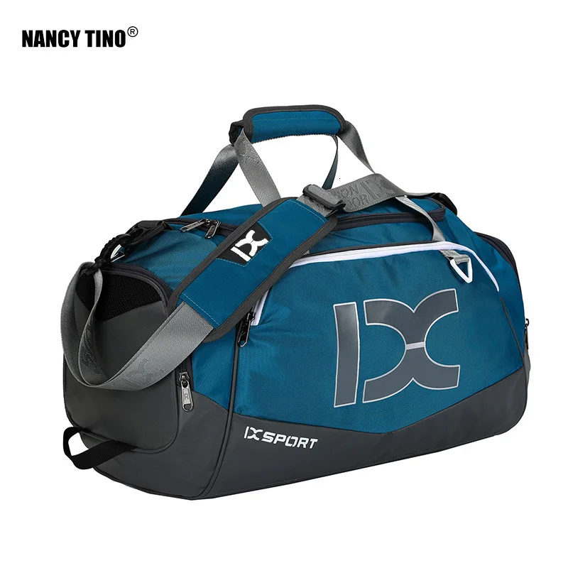 NANCYTINO Waterproof 40L Dry Wet Gym Bags for Fitness Travel Shoulder Bag Handbag Big Outdoor Sports Shoes Yoga Bag for Training