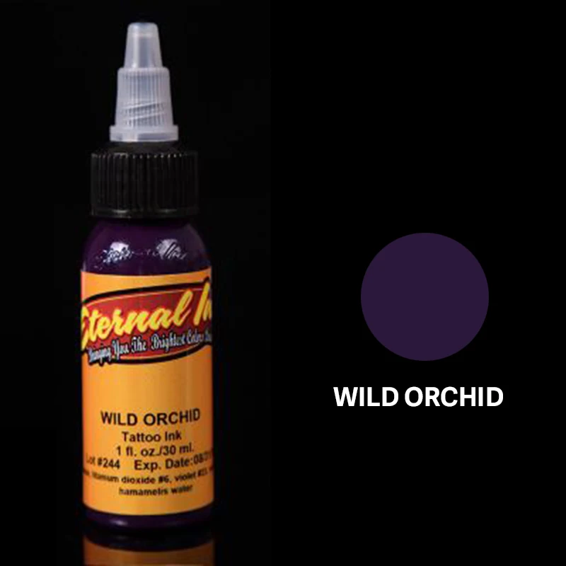 wild orchid Перманентный набор чернил для татуировки пигмент tinta Татуировка tinta de tatuar хна чернила Перманентный пигмент tinta tatuagem - Цвет: wild orchid