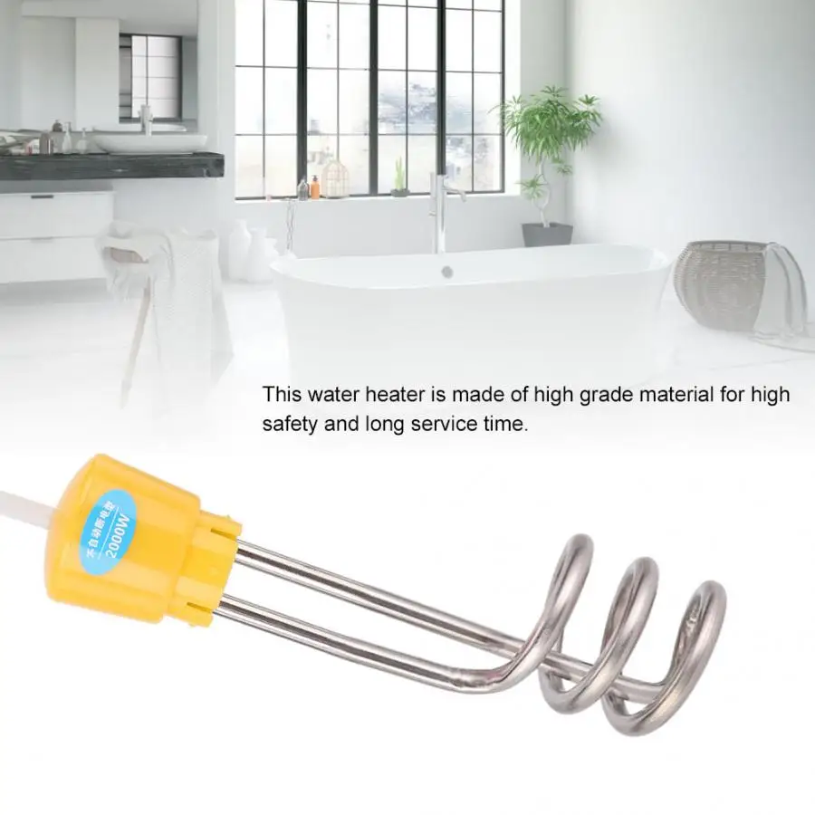 Плавающий Электрический нагреватель 2 м 2000 Вт портативный водонагреватель