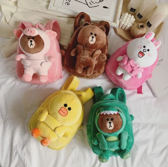 Коричневый медведь для малышей детей мальчиков и девочек мультяшный плюшевый