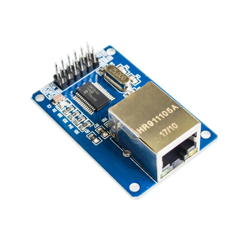 Сетевая плата ENC28J60 Ethernet LAN модуль SPI порт 25 МГц кристалл для UNO R3 AVR 51 LPC STM32 3 В