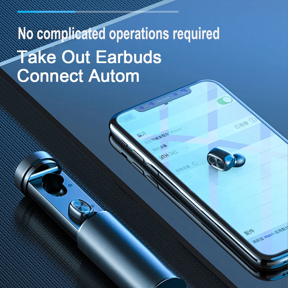 

TWS Bluetooth 5.0 Earphones LED Display Touch Control Wireless Headphones Noise Reduction Stereo Sports Earbuds Fone De Ouvido