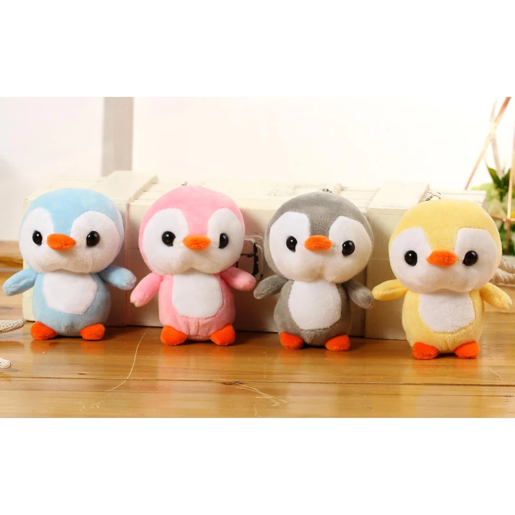 5 см мини ПВХ флокированные декоративные куклы пингвин Kawaii кукла игрушка для