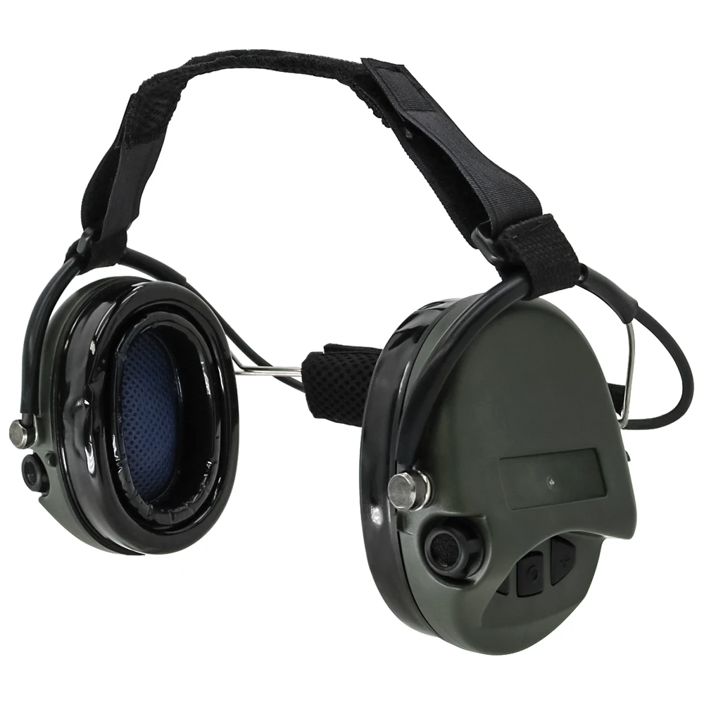Tactical hearing protection noise reduction MSA SORDIN IPSC headset TCI Liberator II neckband shooting headset