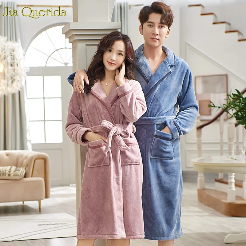 Парные пижамы для мужчин и женщин подходящее нижнее белье ночной халат