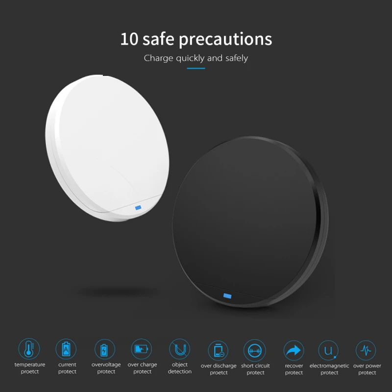 Беспроводное быстрое зарядное устройство qi 10 Вт с usb type c беспроводная зарядная