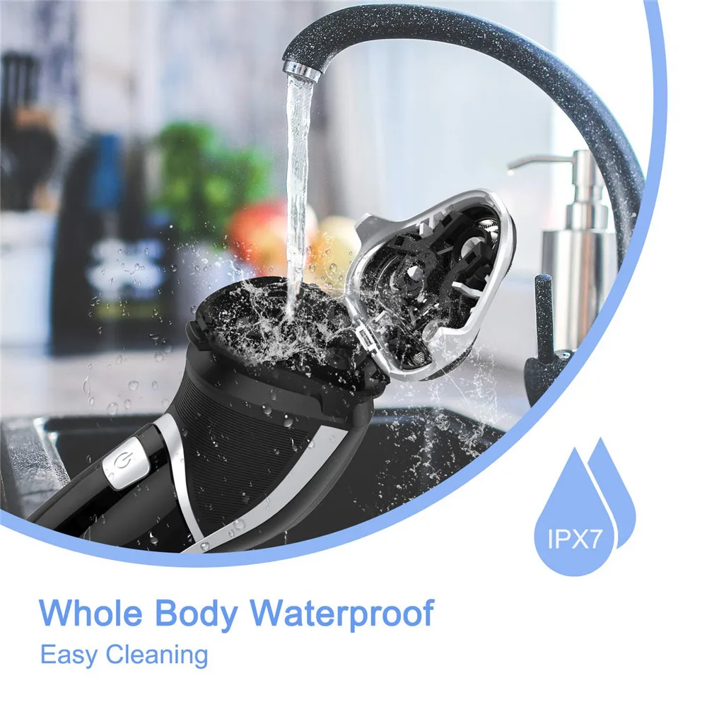 

MAX-T RMS8101 Electric Shaver Face Care Washable USB Cable Rechargeable Triple Blade 3D Razors Electric Shaving Beard Machine