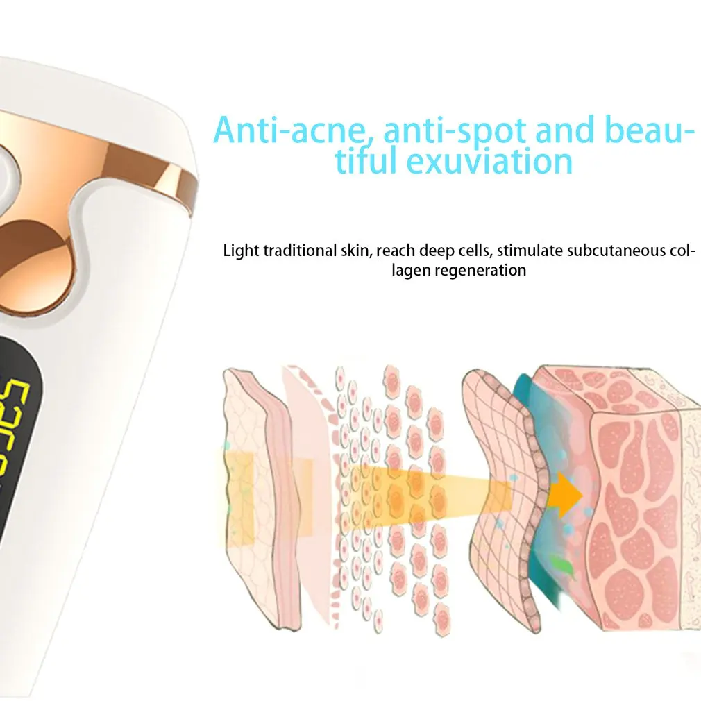 

Laser Hair Removal Instrument Men and Women Full Body Photon Ipl Laser Hair Removal Instrument Skin Rejuvenation Instrument 1pcs