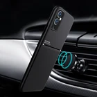 Чехол-накладка для Oneplus 9 Pro, 8, 7, 8T, 7T, Nord One Plus, 7Pro, 8Pro, 9Pro, Oneplus9, кожаный, с магнитной металлической пластиной