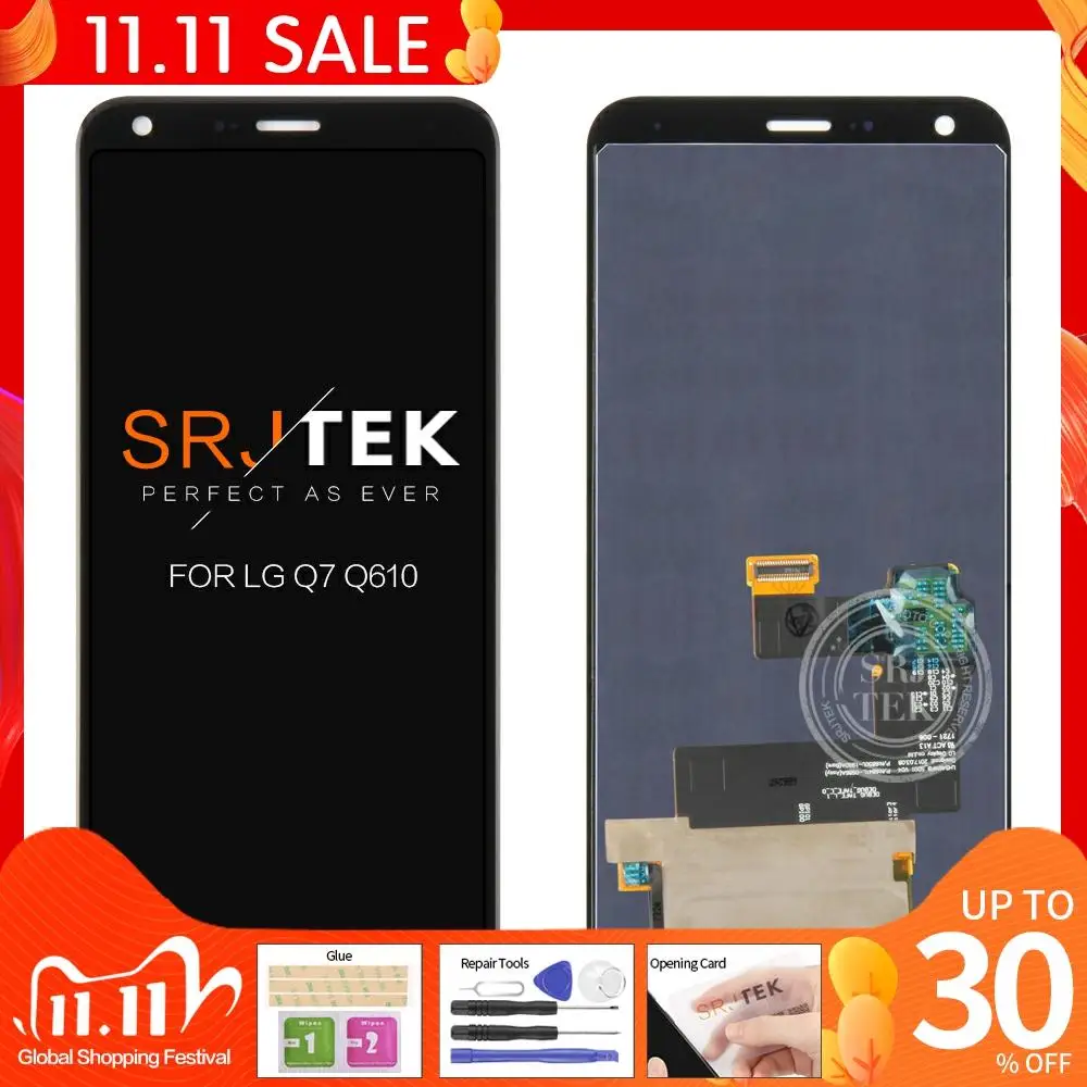

NEW 100% Tested For LG Q7 Plus Q610 LCD Display Screen Touch Digitizer Assembly 5.5"For LG Q7 Plus Q610 Screen Replacement Parts