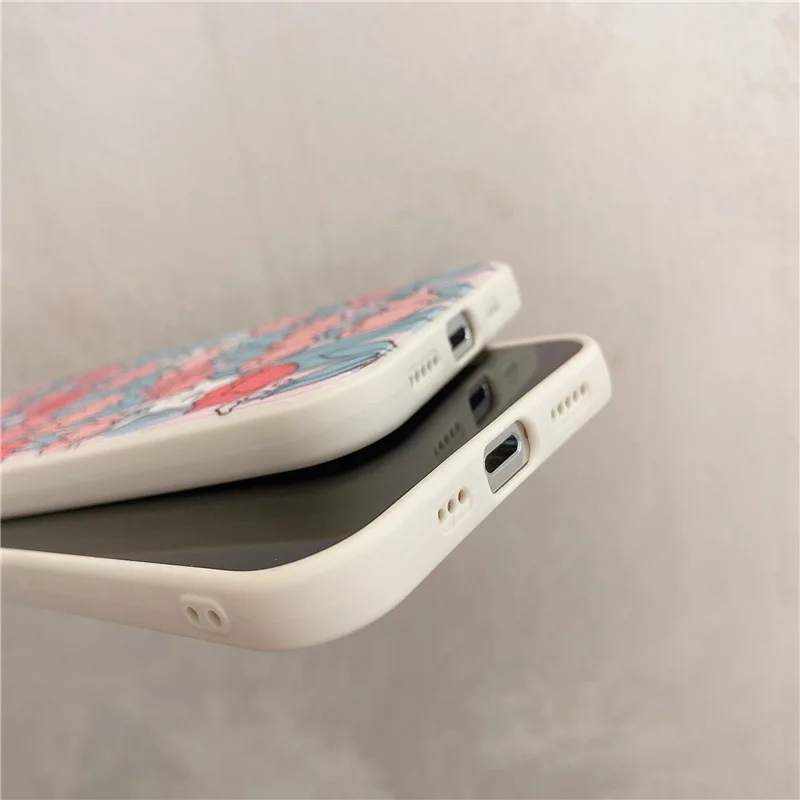 

Cute Flower Phone Case For iPhone 12 11 Pro Max X XR XS Max 7 8 Plus Soft TPU Back Cover