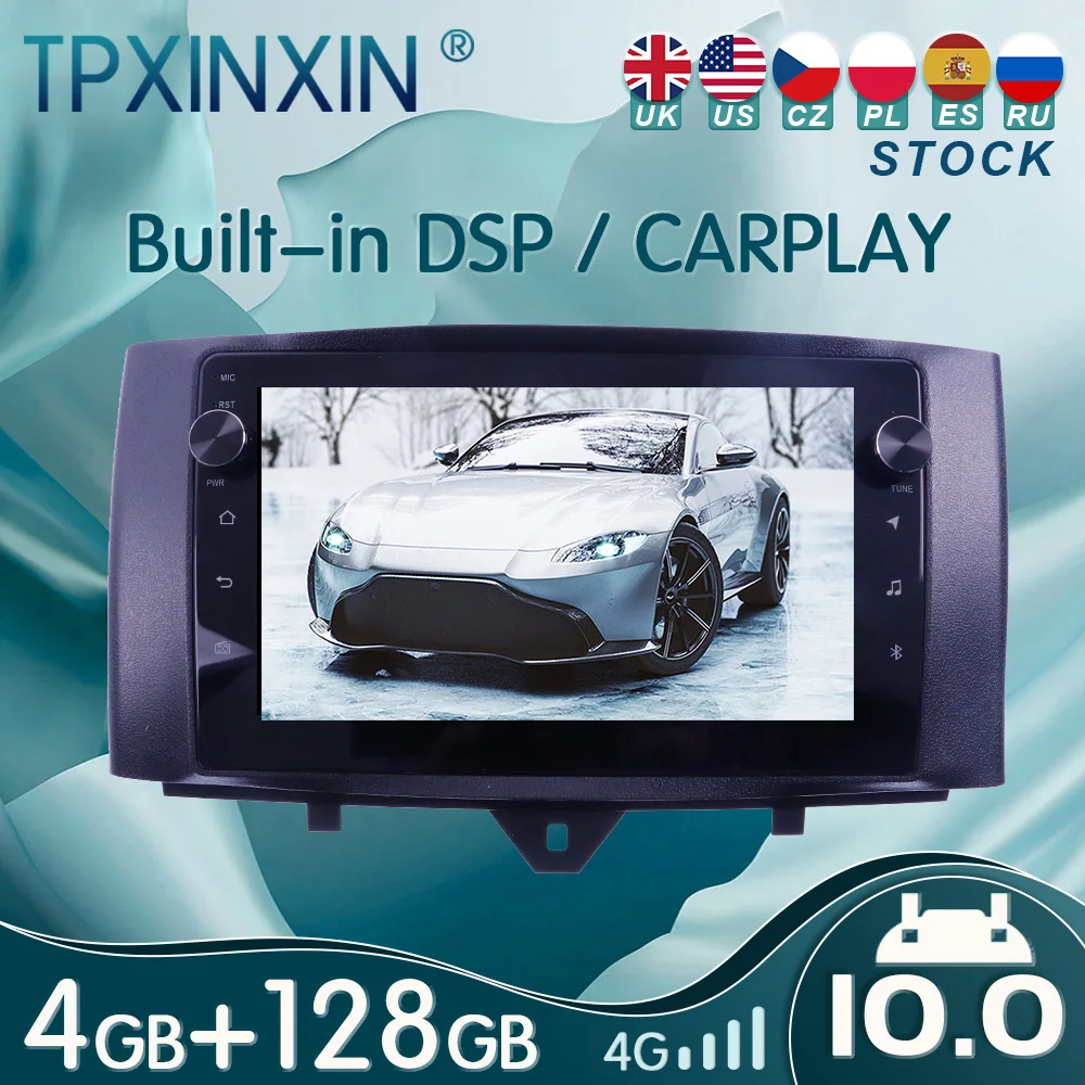

10,0 PX6 для Benz Smart 2011 - 2015 Android автомобильное стерео радио с экраном, радио плеер, автомобильный GPS-навигатор, головное устройство