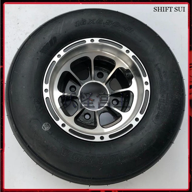 

16x6.5-8 шин Алюминий колеса бескамерные шины для малых с изображением лужайки машины модификации Малый четырехколесный аксессуары