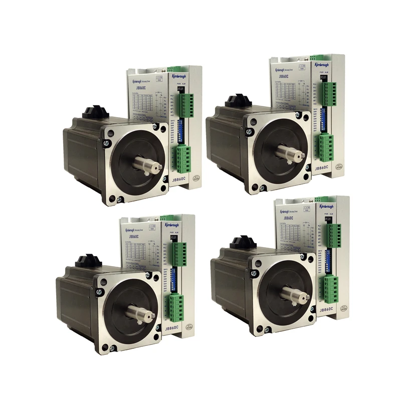 

4Axis CNC NEMA34 stepper motor 8.5N.m(1215oz-in) shaft diameter 12.7/14mm 6.0A and Driver AC18-80V/DC24-110V 2.0-6.0A 256Micro