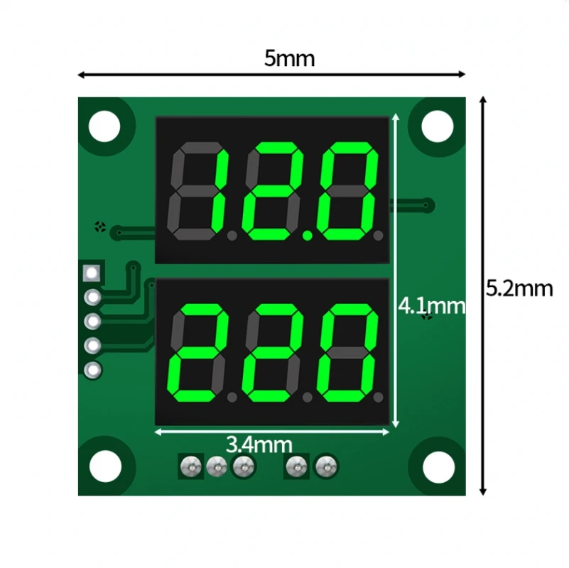 Вольтметр переменного тока AC0-300V DC DC0-100V Высокая точность цифровой дисплей с двумя