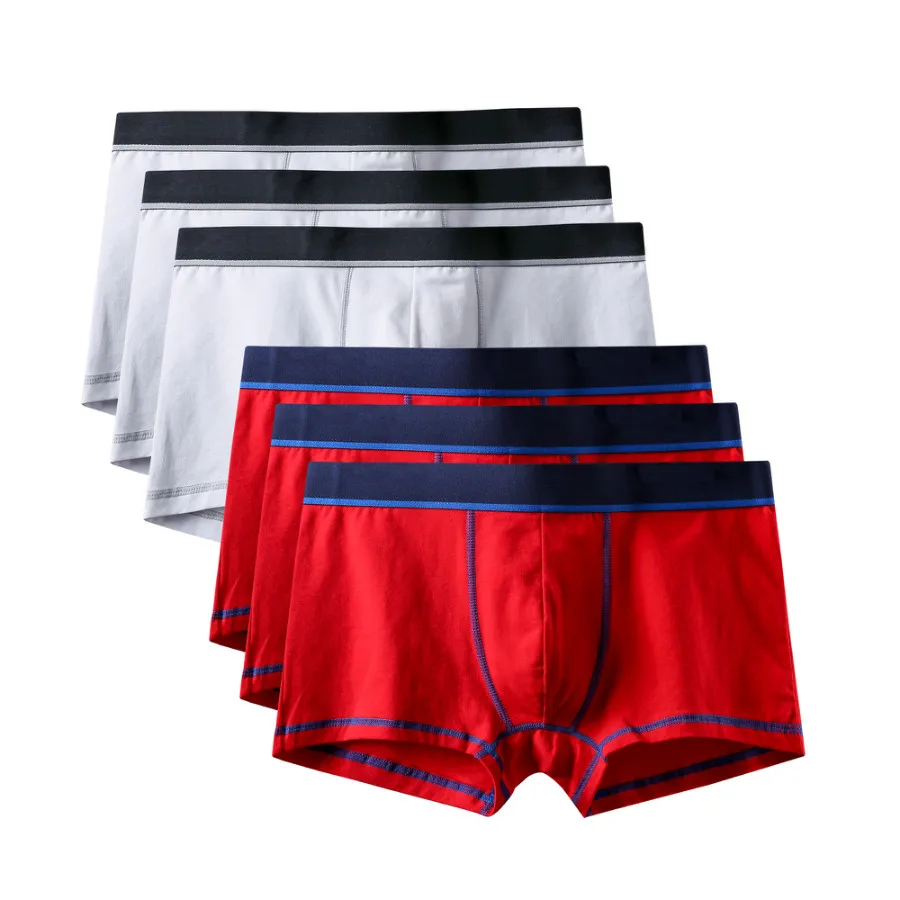 6Pcs A0608 Mix B27 6 шт./лот, фирменное качество,, новые модные сексуальные хлопковые шорты, мужские боксеры, шорты, мужское нижнее белье, мужские трусы, мужская одежда - Цвет: 6Pcs A0608 Mix B27
