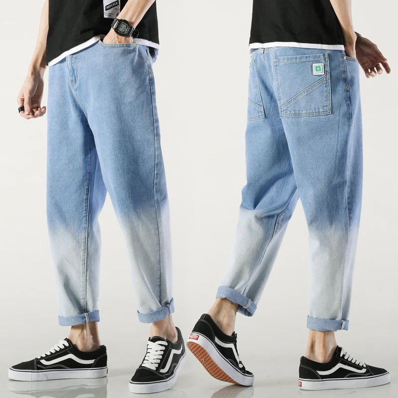 

2021 Men's pants Trousers baggy Jeans for men Casual Stretch Slim Denim Jean man