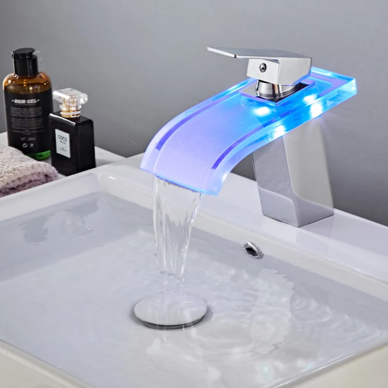 Стеклянный смеситель для ванной комнаты раковины настенный воды водопроводные