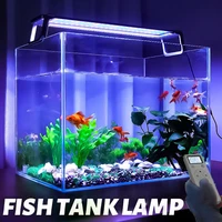 remote control fish tank light with dimming timing simulation sunrise sunset coral aquatic growth lights for aquarium lighting