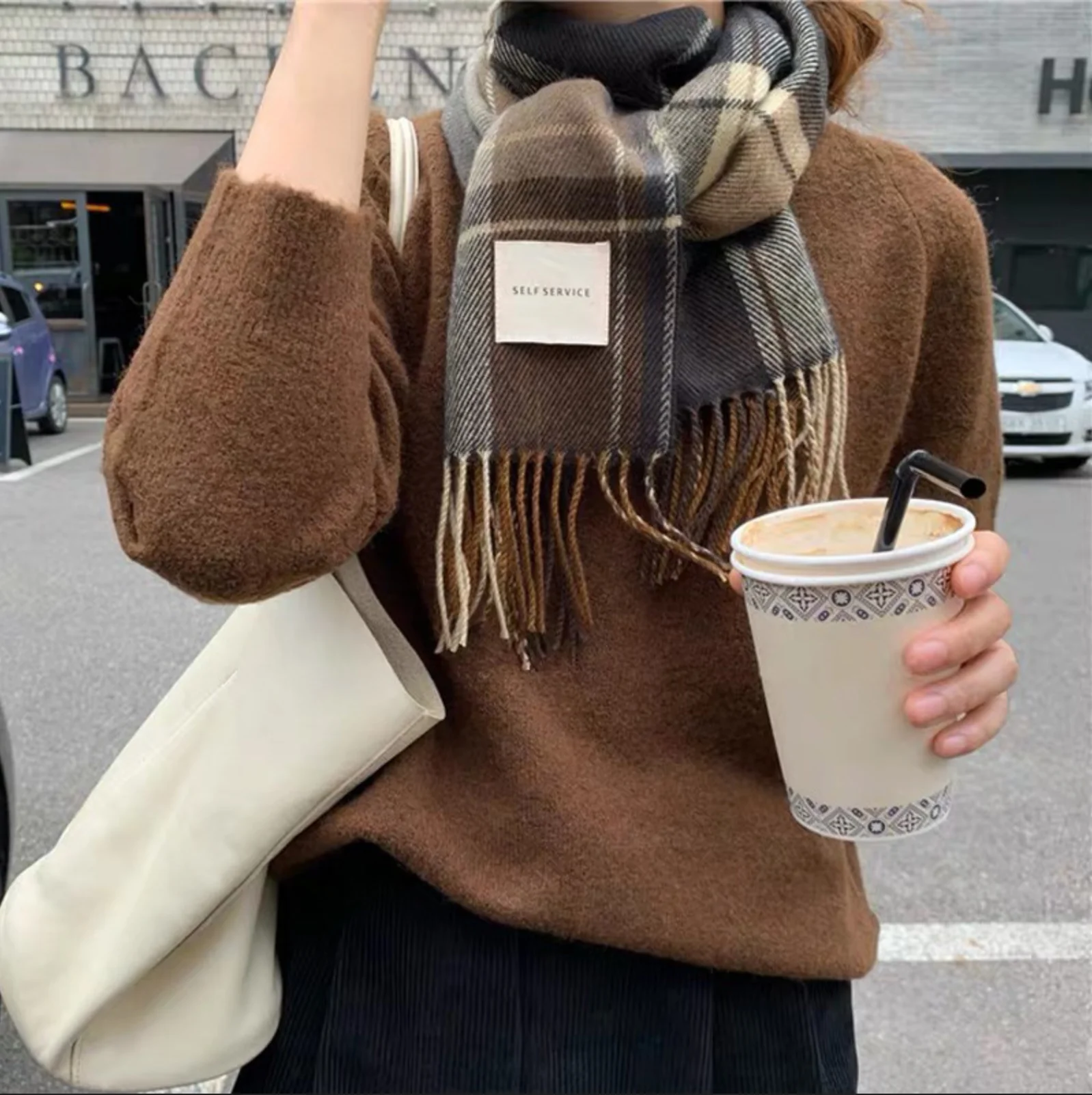

autumn and winter women scarf Cashmere scarf warm and cold proof scarf British style Female Tassel Scarves Plaid Lady’s scarf