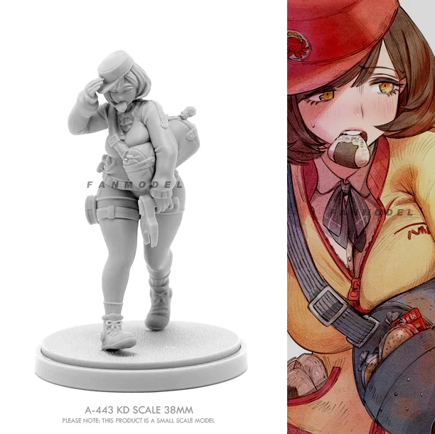 

38mm Resin model kits figure beauty colorless and self-assembled A-443